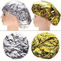 Hair Cap Heat Insulation Hat Salon Aluminum Foil Cap Deep Conditioning