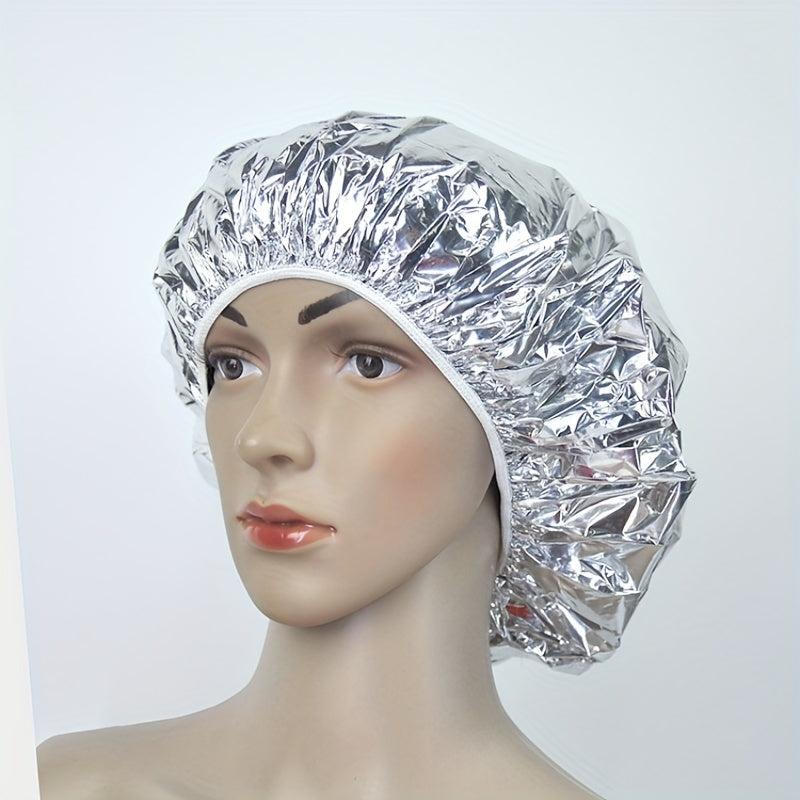 Hair Cap Heat Insulation Hat Salon Aluminum Foil Cap Deep Conditioning