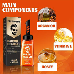 Men's 2 in 1 Hair Cream with Comb Styling Gel and Wax