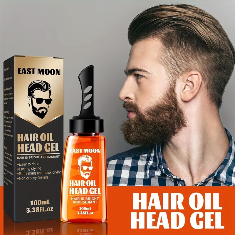 Men's 2 in 1 Hair Cream with Comb Styling Gel and Wax