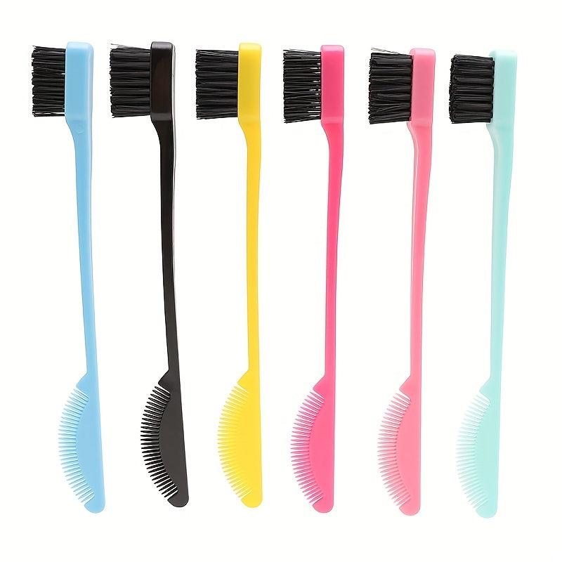 Double Sided Edge Brush for Hair Control and Highlights