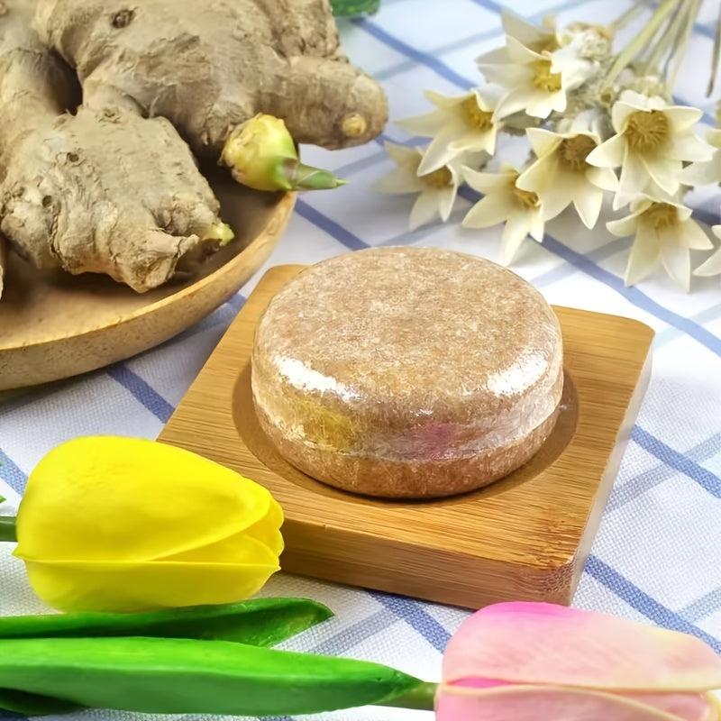 Ginger Hair Thickening Solid Shampoo Bar for All Hair Types