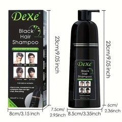Instant Hair Dye Shampoo 3-in-1 Natural Colors - Lasts 30 Days