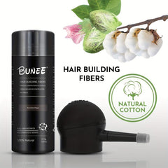 Hair Building Fibers Kit Set - Hair Thickening Fibers & Spray Applicator Pump
