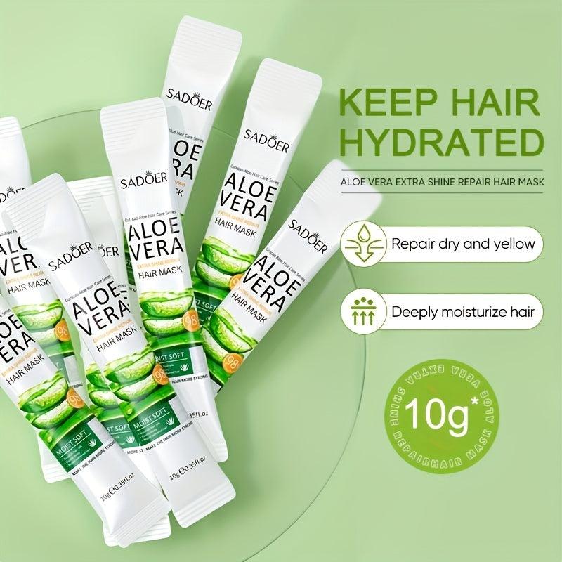 Aloe Hair Mask Plant Extract Hair Care Mask Strengthens Hair