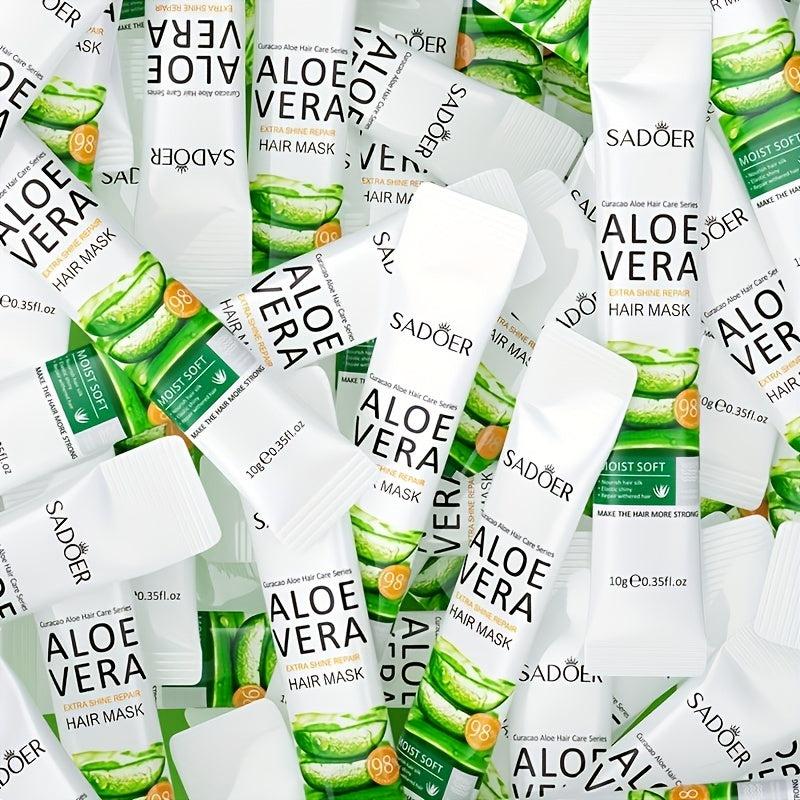 Aloe Hair Mask Plant Extract Hair Care Mask Strengthens Hair