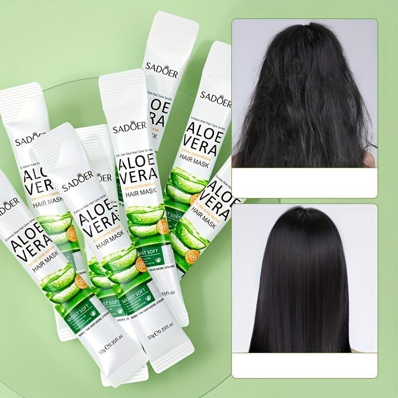 Aloe Hair Mask Plant Extract Hair Care Mask Strengthens Hair