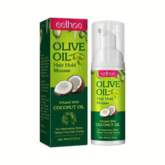 Anti Frizz Hair Mousse for Curly Hair with Olive