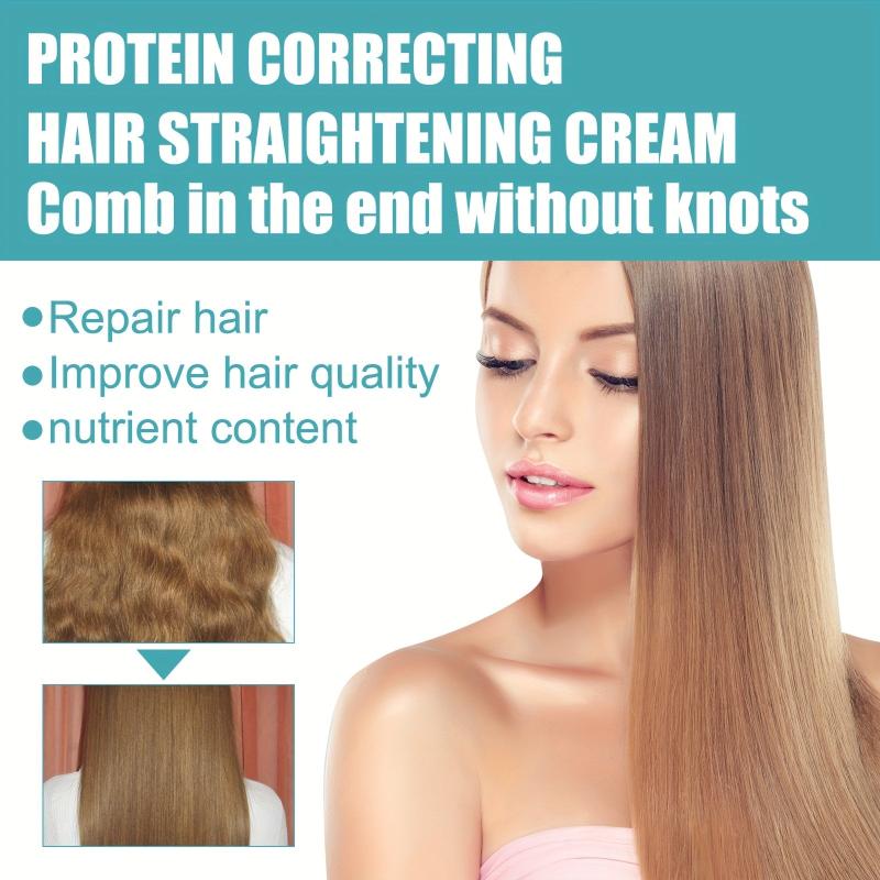 60ml Protein Hair Straightening Cream Frizz Split Protection
