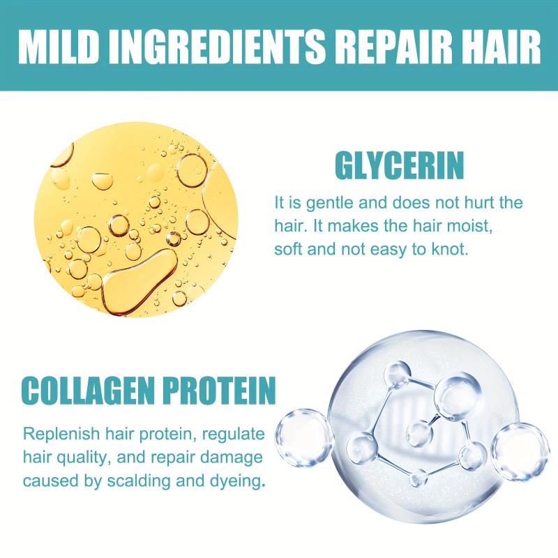 60ml Protein Hair Straightening Cream Frizz Split Protection