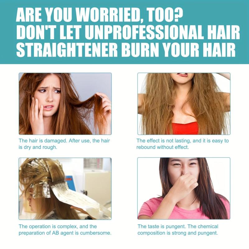 60ml Protein Hair Straightening Cream Frizz Split Protection
