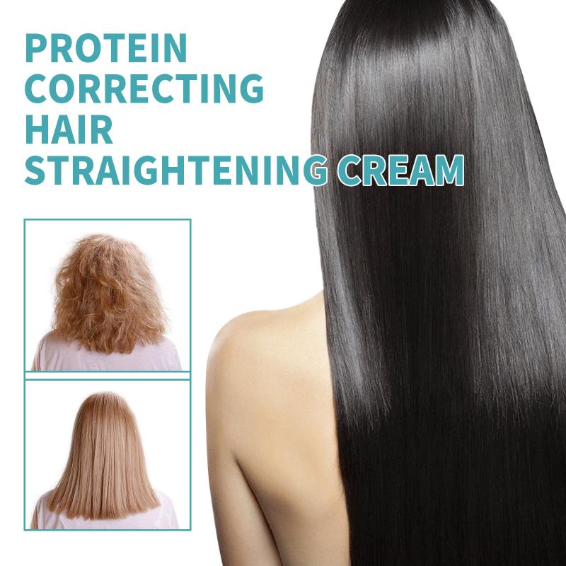 Hair Straightening Cream for Frizzy Hair Collagen Protein Hairs Repair