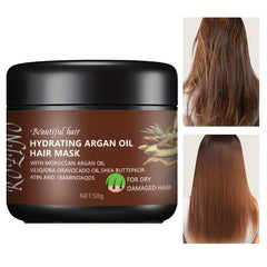 Argan Hydrating Hair Mask for Repairing Split Ends & Dry Hair