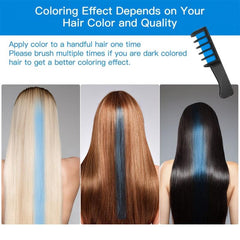 Hair Chalk Comb for Girls Age 4-10 Washable Hair Chalk for Halloween