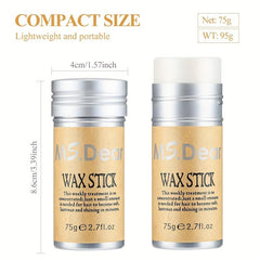 Strong Hold Hair Wax Stick for Wigs Edge Control Non Greasy Pomade Stick