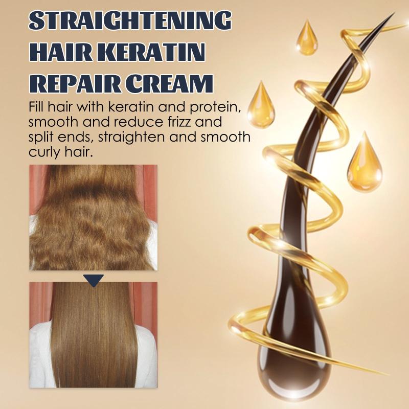 Keratin Smooth Care Cream Hair Straightening Cream Moisturizing Hair Mask