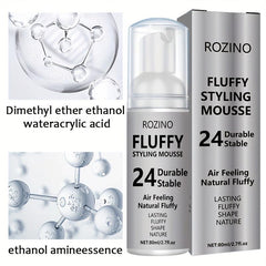 Grey Hair Styling Mousse - Moisturizing Care Foam - Natural Air Fluffy