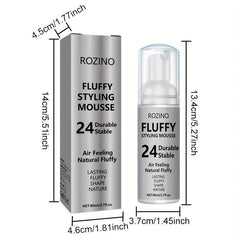 Grey Hair Styling Mousse - Moisturizing Care Foam - Natural Air Fluffy