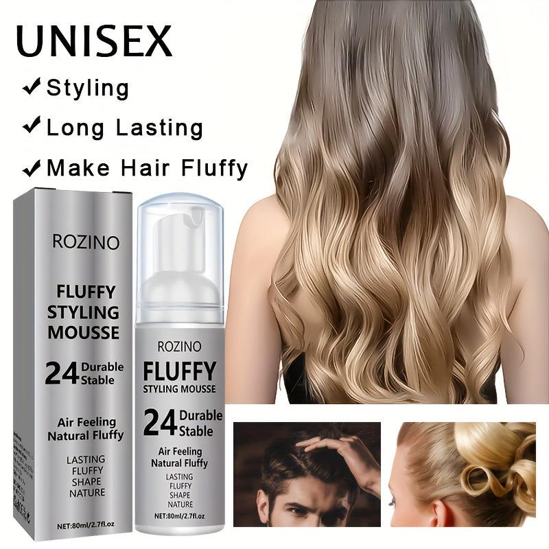 Grey Hair Styling Mousse - Moisturizing Care Foam - Natural Air Fluffy