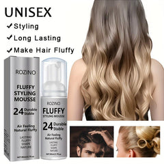 Grey Hair Styling Mousse - Moisturizing Care Foam - Natural Air Fluffy