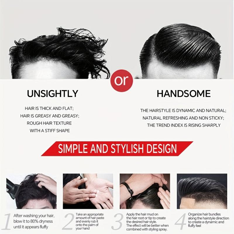 Men's Fragrant Hair Styling Gel Colored Hair Wax Moisturizing Hair Wax Gel