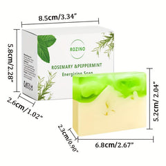 Rosemary Peppermint Energizing Hair Wash Soap - Strengthens, Repairs Dry Hair