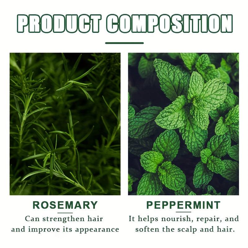 Rosemary Peppermint Energizing Hair Wash Soap - Strengthens, Repairs Dry Hair