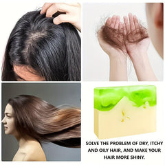 Rosemary Peppermint Energizing Hair Wash Soap - Strengthens, Repairs Dry Hair