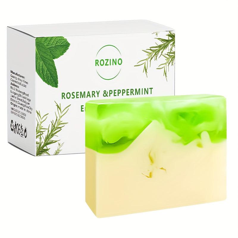 Rosemary Peppermint Energizing Hair Wash Soap - Strengthens, Repairs Dry Hair