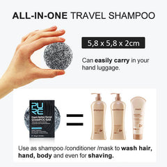 Detox Charcoal Shampoo Soap Bar for Gray Hair