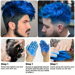 Halloween Hair Wax Temporary Hair Dye Cream DIY Disposable Hair Styling Clay