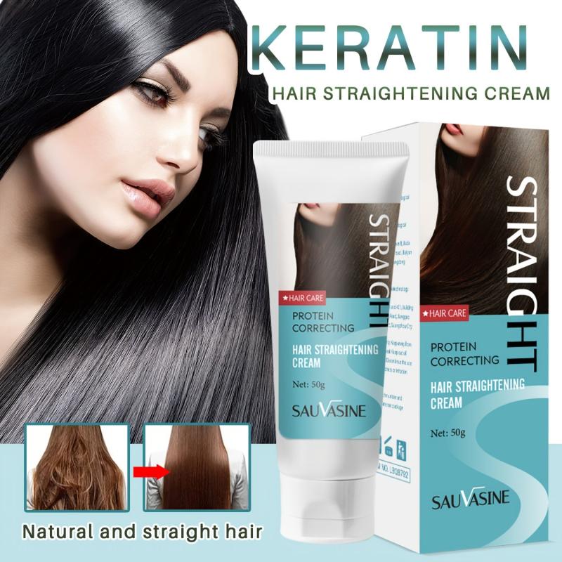 Protein Hair Straightening Cream Silk & Gloss for All Hair Types