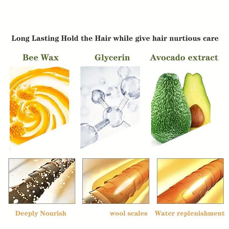 Hair Wax Stick With Comb Hair Pomade Stick Long Lasting Styling Wax Stick