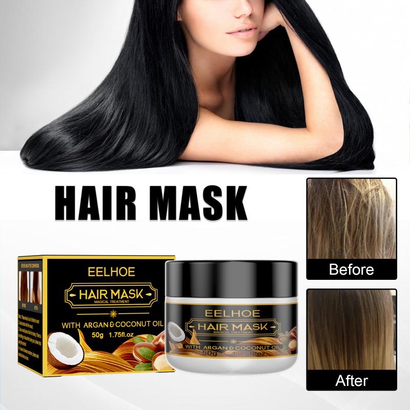 50g Hair Mask Conditioner Argan Coconut Deep Moisturizing Hair Care