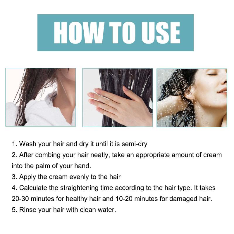 Olive Straightening Cream Protein Smoothing For Hair Repair Frizzy Hair