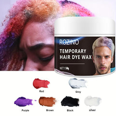 Halloween Disposable Dye Hair Wax Temporary Mud Long Lasting Natural Fluffy Hair