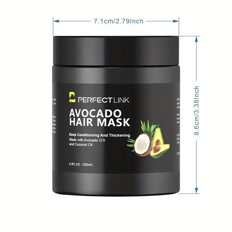 250ml Avocado Hair Mask Repair Frizz Hair Smooth And Glossy Hair Mask