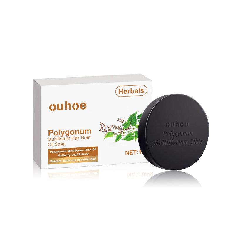 Polygonum Multiflorum Darkening Hair Shampoo Bar Gentle Hair Cleansing