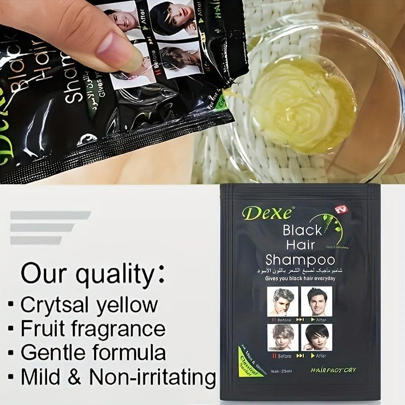 10pcs Natural Hair Dye Shampoo For Gray Hair Herbal Ingredients Semi Permanent