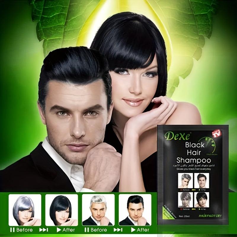 10pcs Natural Hair Dye Shampoo For Gray Hair Herbal Ingredients Semi Permanent