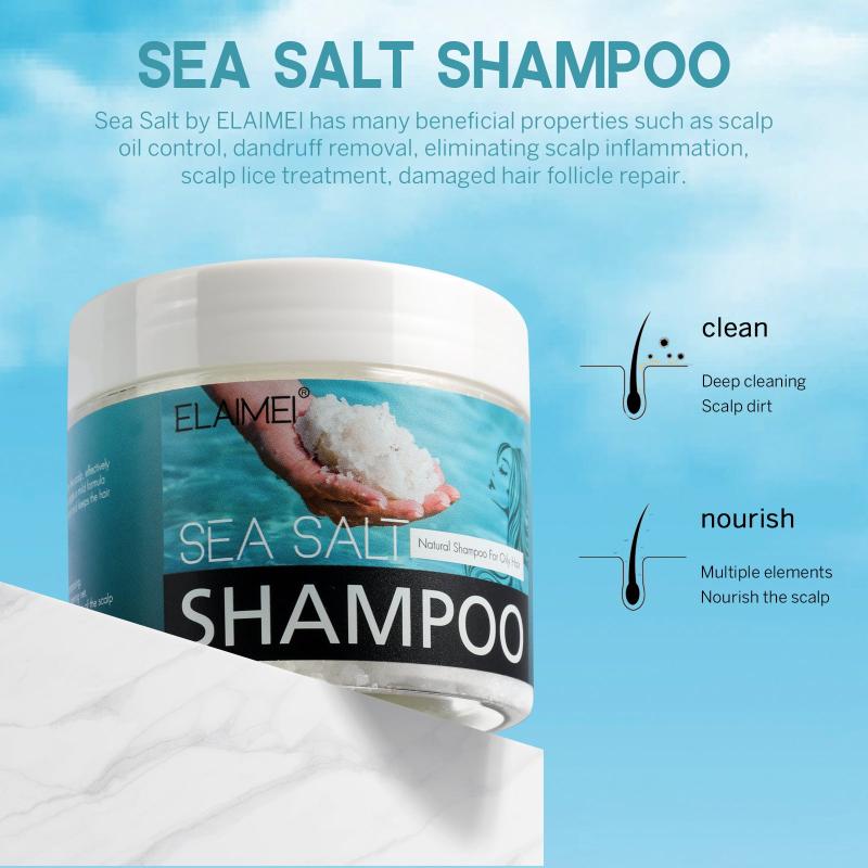 Sea Salt Shampoo for Deep Cleansing Scalp and Hair