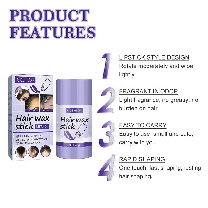 40g Hair Wax Stick for Fly Aways Hair Finishing