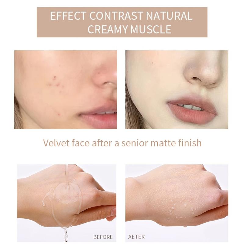 Matte Liquid Foundation Waterproof Long Lasting 1Oz