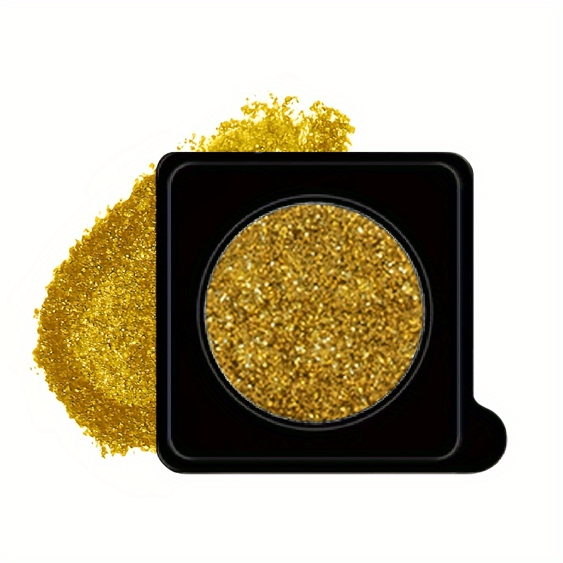 Glitter Monochrome Eyeshadow Powder Sparkle Sequin Finish Golden Yellow