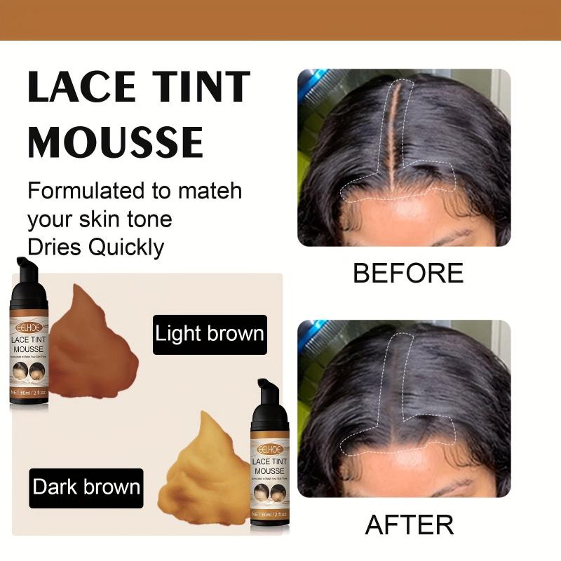 60ml Lace Tint Mousse Set Hair Mousse Wig Spray