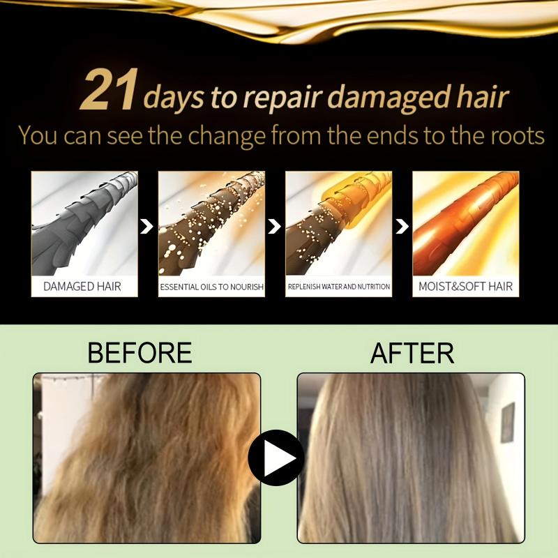 Peach Hair Essential with Peach Extract Repair Split Ends Strengthen Hair Body