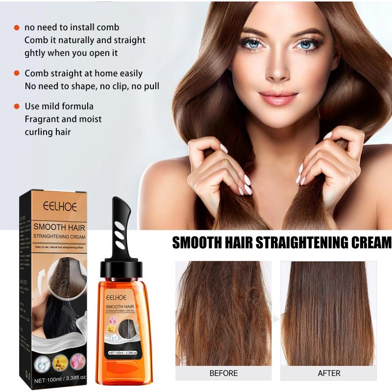 100ml Smoothing Hair Cream for All Hair Types - Frizz Repair & Protection