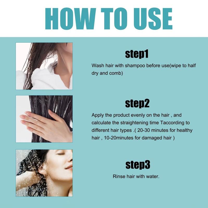 Hair Straightening Cream - Repairs Damage, Restores Shine
