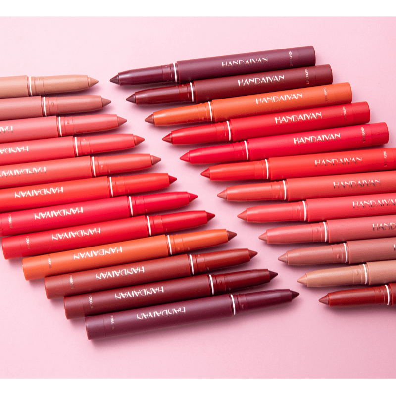 Dual Use Lip Liner Pen Smudge Proof Matte Finish Long Lasting Lip Makeup