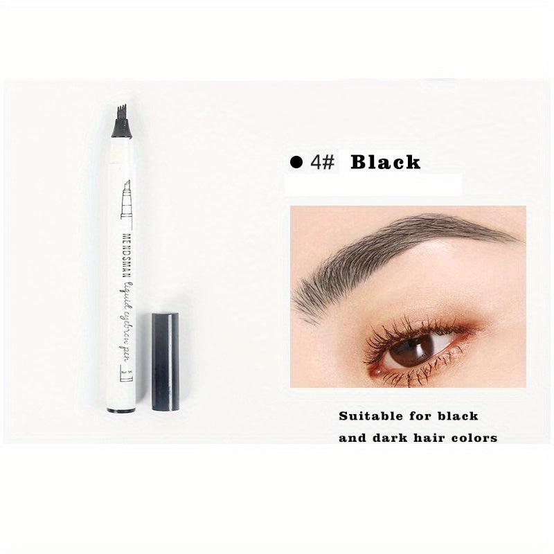 Slender Head Eyebrow Pencil, Easy Application, 4 Colors